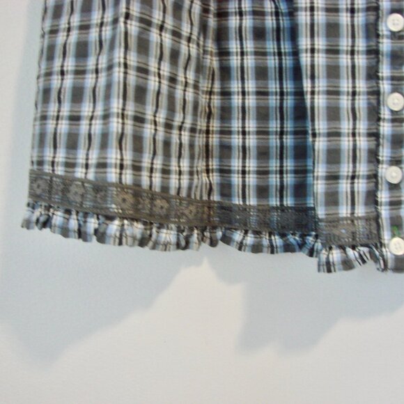 Aerie Blue Plaid Tank Top - Picture 10 of 16